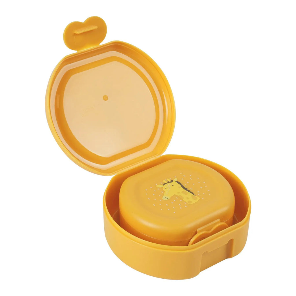 TRIXIE set de 2 boîtes déjeuner jaunes avec couvercles motif girafe