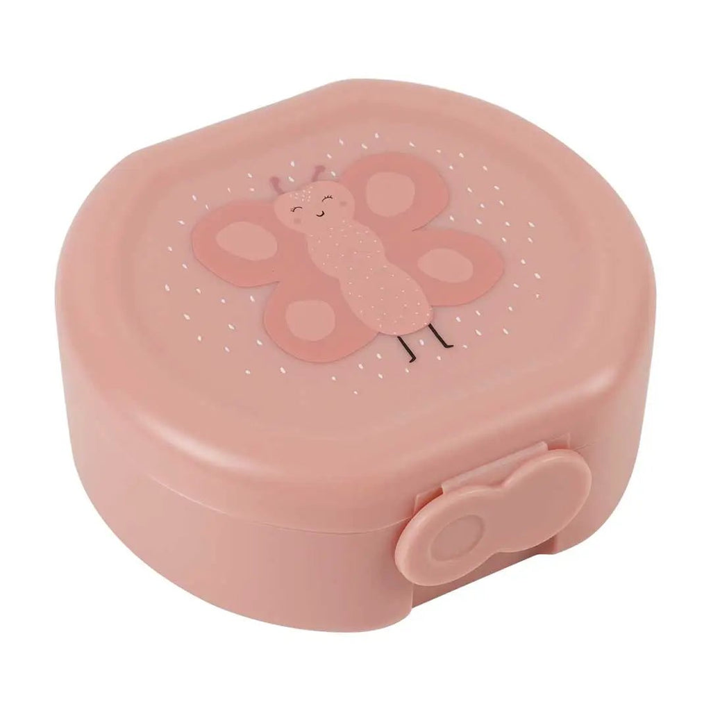 TRIXIE set de 2 boîtes lunch Citron Grenadine, rose pastel avec papillon décoratif