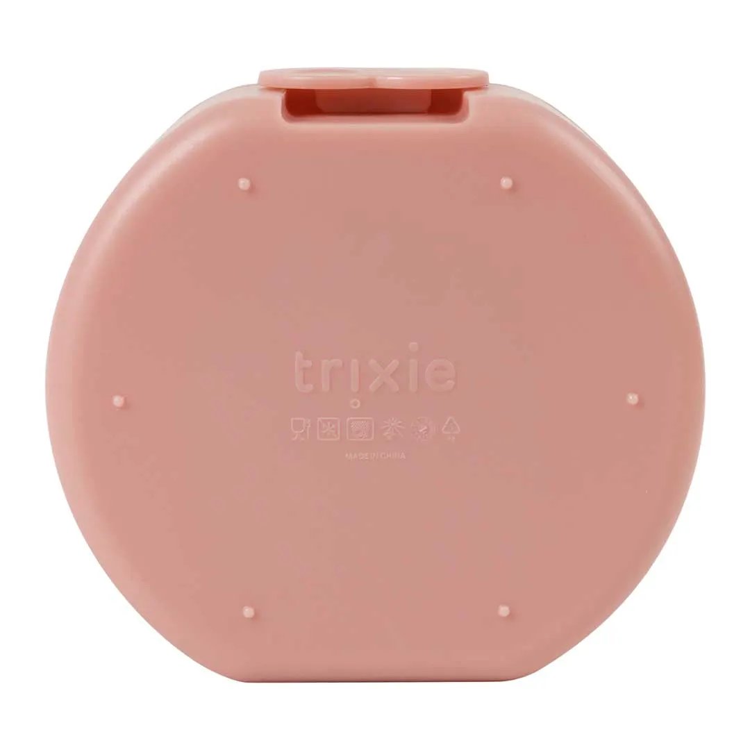 TRIXIE set de 2 boîtes Mrs Butterfly, boîtes repas rondes rose pastel, Citron Grenadine