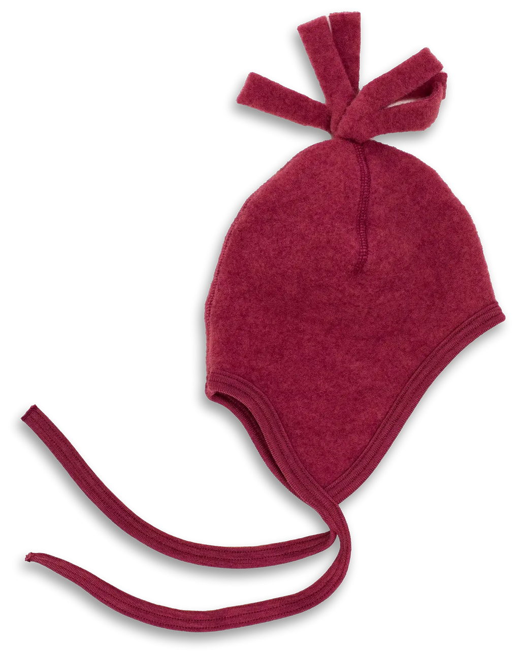 ENGEL NATUR bonnet en mérinos / rouge chiné