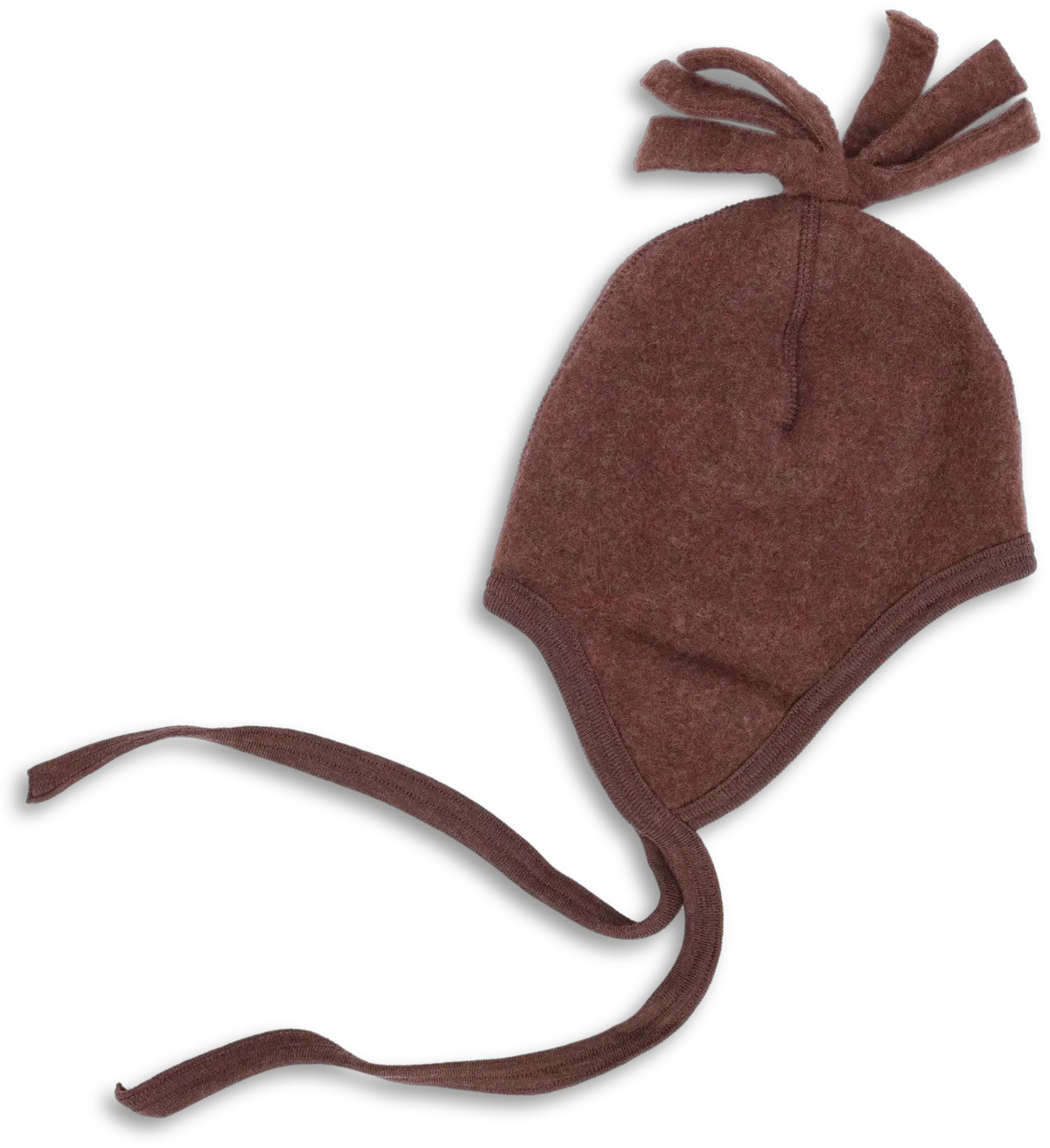 ENGEL NATUR bonnet en mérinos / marron chiné