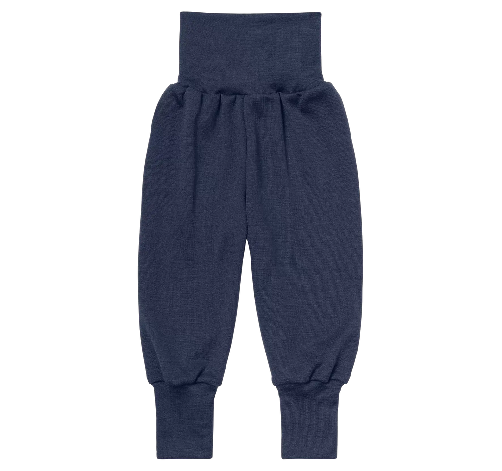 ENGEL NATUR pantalon en lain et soie / navy blue