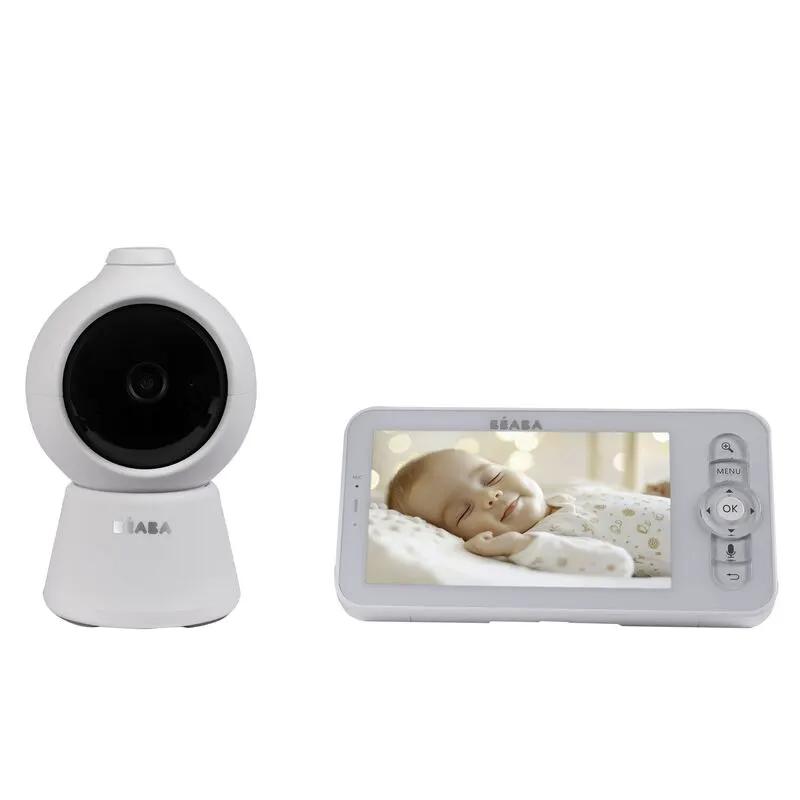 BÉABA babyphone zen smart AI blanc caméra et moniteur vidéo ensemble 2 pièces