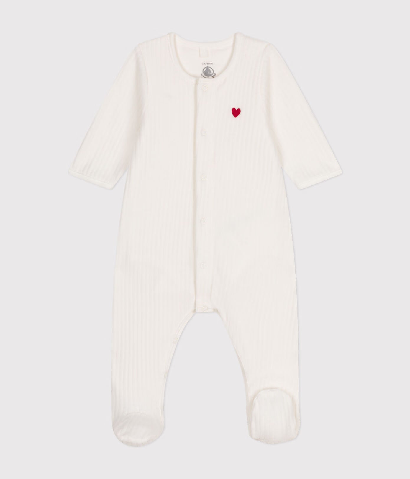 Dors-bien mixte en velours avec body intégré Citron Grenadine, crème, pyjama bébé