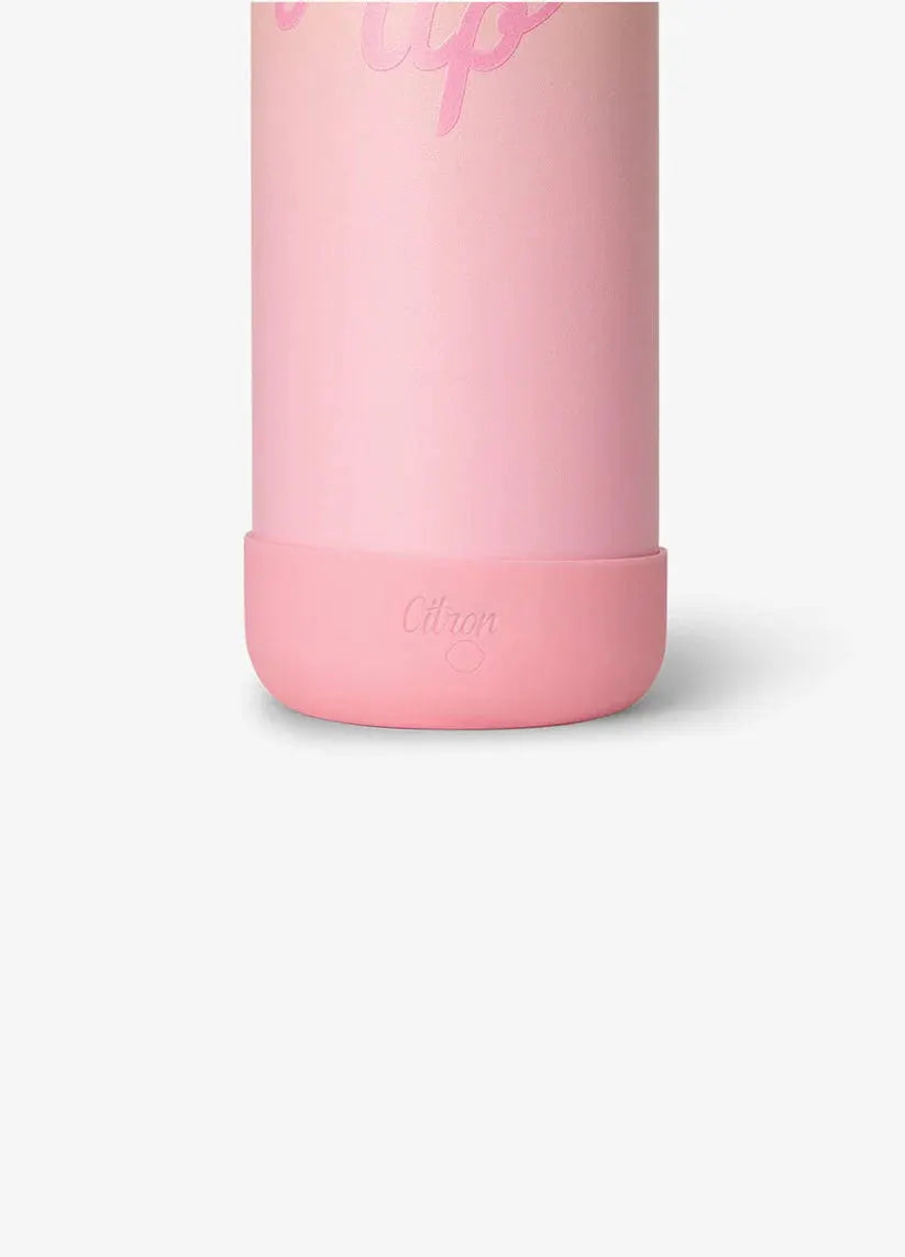 Citron Grenadine gourde 750 ml pink water bottle with pink base
