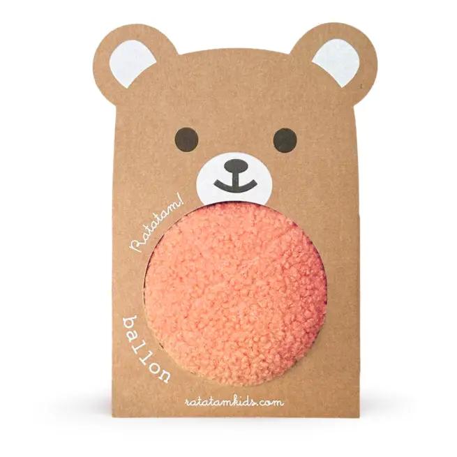 Ratatam balle ourson peluche corail – jouet d’éveil bébé Citron Grenadine