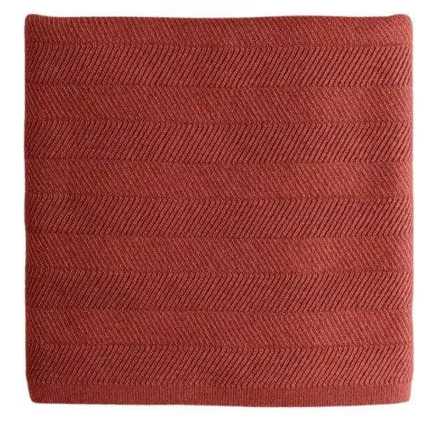 HVID plaid Freddie baby blanket by Citron Grenadine in wild berry red with textured plaid knit