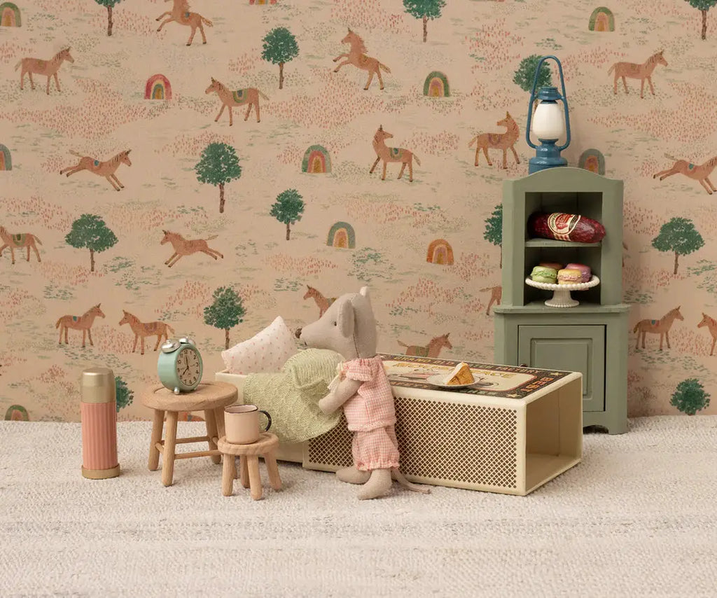 Maileg souris LouiMax & Stella dolls by Citron Grenadine; pastel fabric mice in pink outfits.