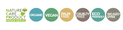 NEOGRÜN peinture végane bio à doigts / set aki, Nature Care Product badge and Organic/Vegan eco badges