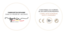 MINIKANE poupée Ambre, Citron Grenadine; Poupées - badges: fabriqué en Espagne et CE 36+