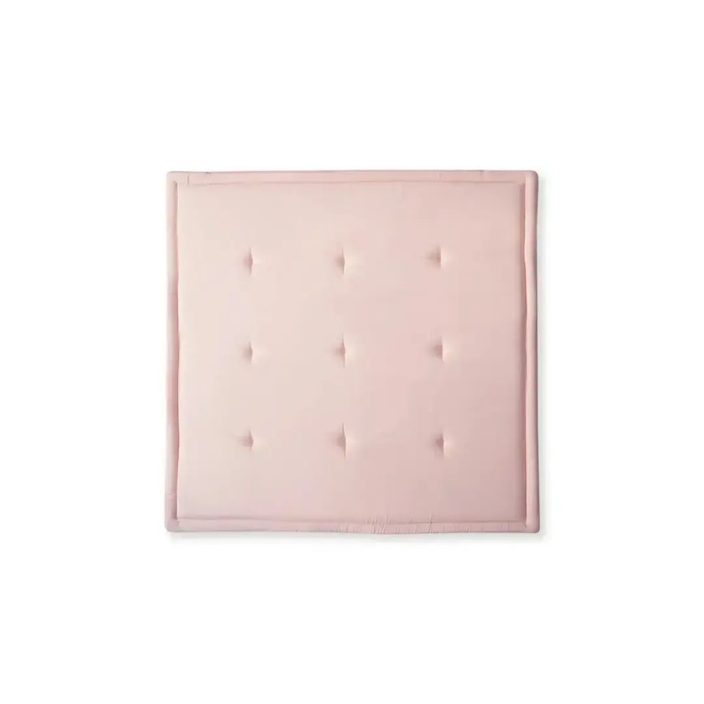 Charlie Crane TAMI play mat in nude pink, tufted cushioned square for babies