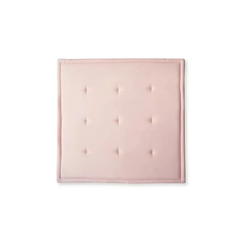 Charlie Crane TAMI play mat in nude pink, tufted cushioned square for babies