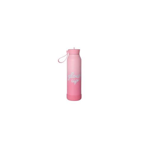 Water bottle Citron Grenadine, 500 ml, glow up pink with strap.