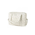 BabyShower Camila olive bloom diaper bag by Citron Grenadine with floral print, top handles and crossbody strap