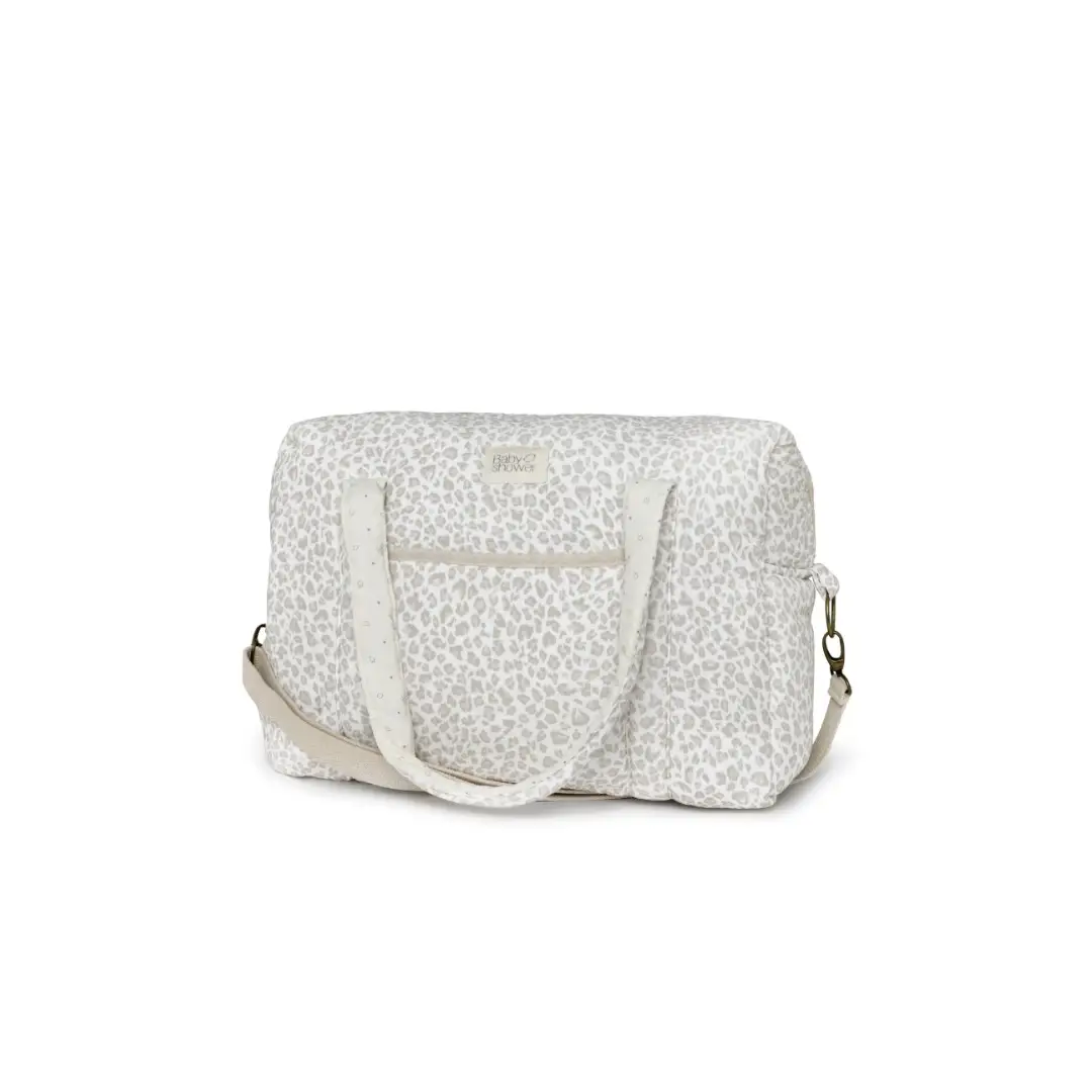 Sac à langer BABYSHOWER Camila, imprimé soft beige clair, marque Citron Grenadine