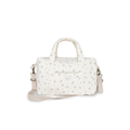 BABYSHOWER High Park diaper bag by Citron Grenadine in roseberry floral print with beige strap