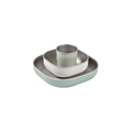 BÉABA coffret repas inox micro-ondable vert sauge, ensemble de 3 éléments empilables