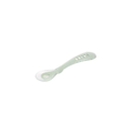 BÉABA cuillère d'alimentation en silicone, 2e âge, vert-gris