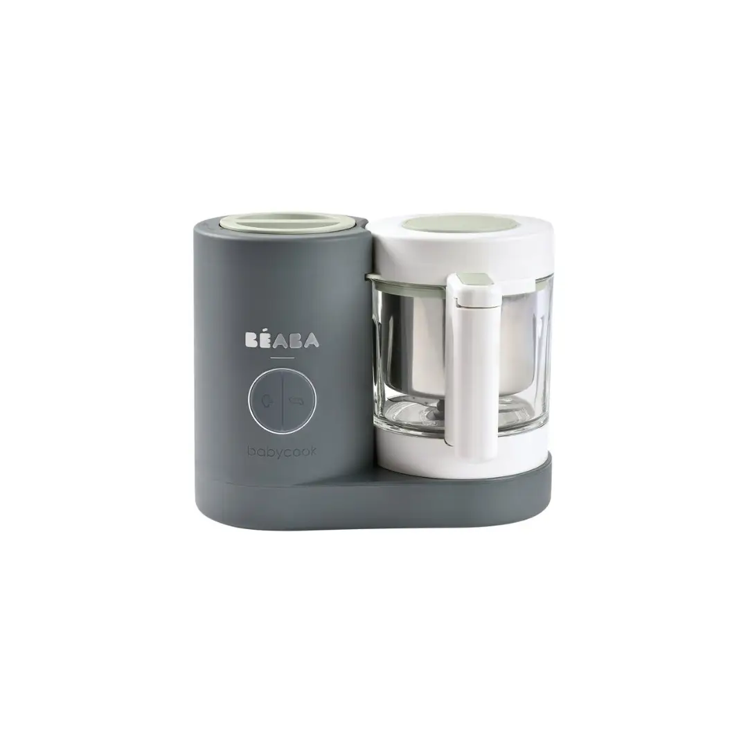 Beaba Babycook Neo mineral grey baby food maker with glass jar