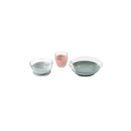 BÉABA coffret repas en verre, eucalyptus et rose, ensemble de 3 pièces (2 bols et gobelet rose)