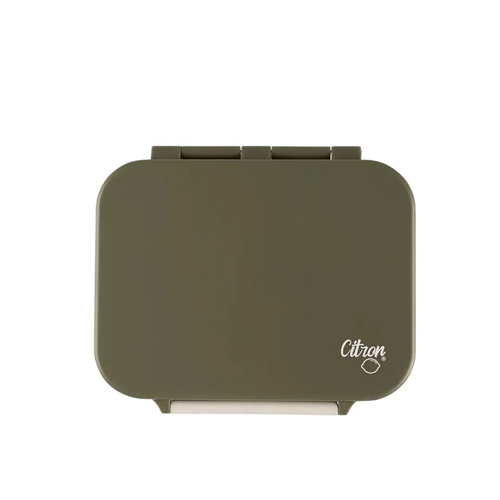 Citron Grenadine lunch box in olive green with white Citron logo