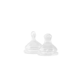 ELHEE physiologique baby bottle nipples, Citron Grenadine, 2-pack, clear silicone