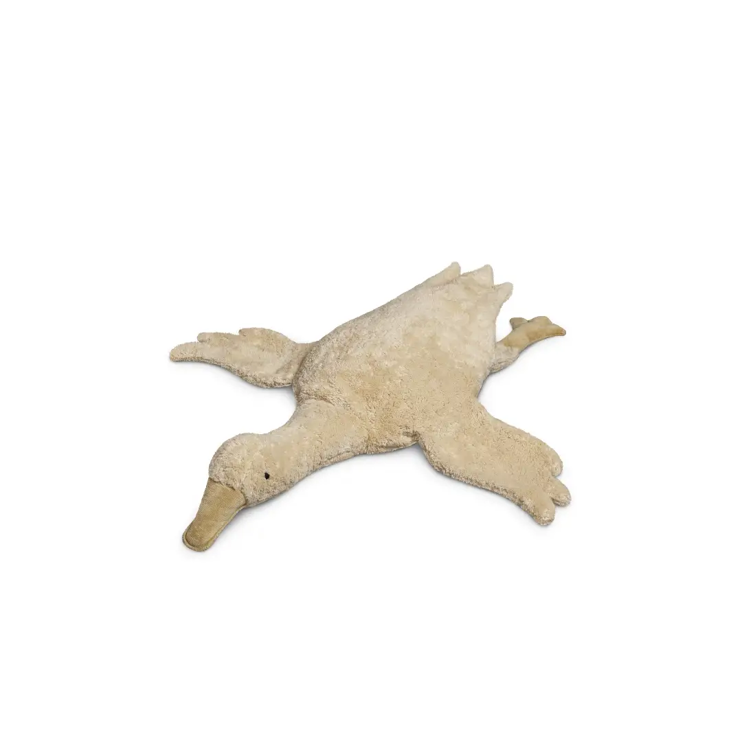 SENGER doudou oie lin L plush goose toy, beige, by Citron Grenadine