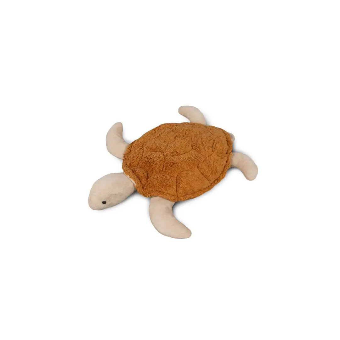 Citron Grenadine SENGER doudou bouillotte tortue rust-shell stuffed turtle with beige limbs