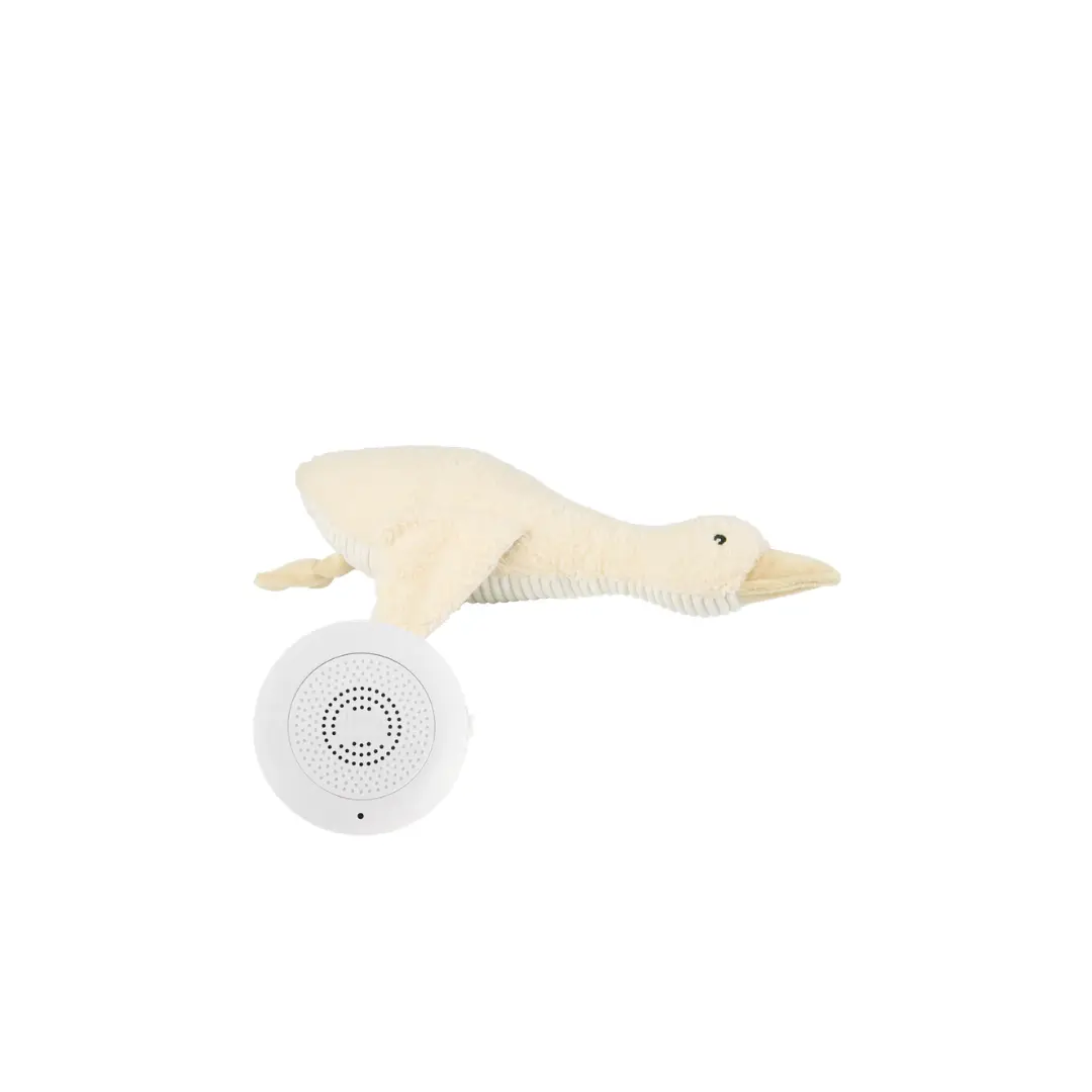 FLOW AMSTERDAM liva doudou beige plush toy with built-in speaker for music and white noise by Citron Grenadine