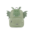 TRIXIE sac-à-dos Mr Dragon school backpack in green with dragon face and wings (Citron Grenadine)