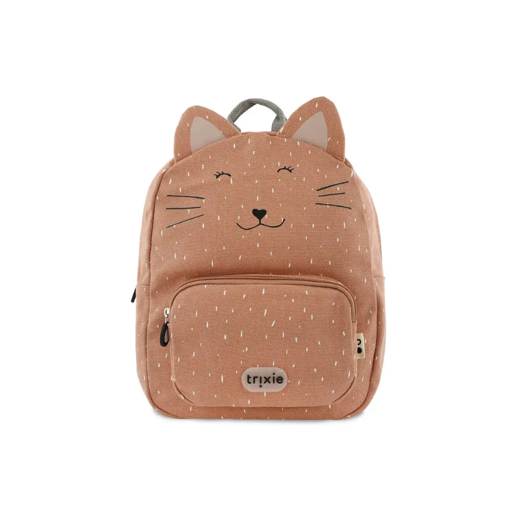 TRIXIE sac-à-dos chat backpack, peach color with white specks, Citron Grenadine school bag