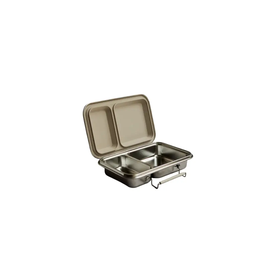Citron Grenadine HAPS NORDIC stainless steel lunchbox with 2 compartments