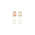 LIEWOOD Miranda silicone teething toys, Tuscany Rose and Apple Blossom, 2-pack