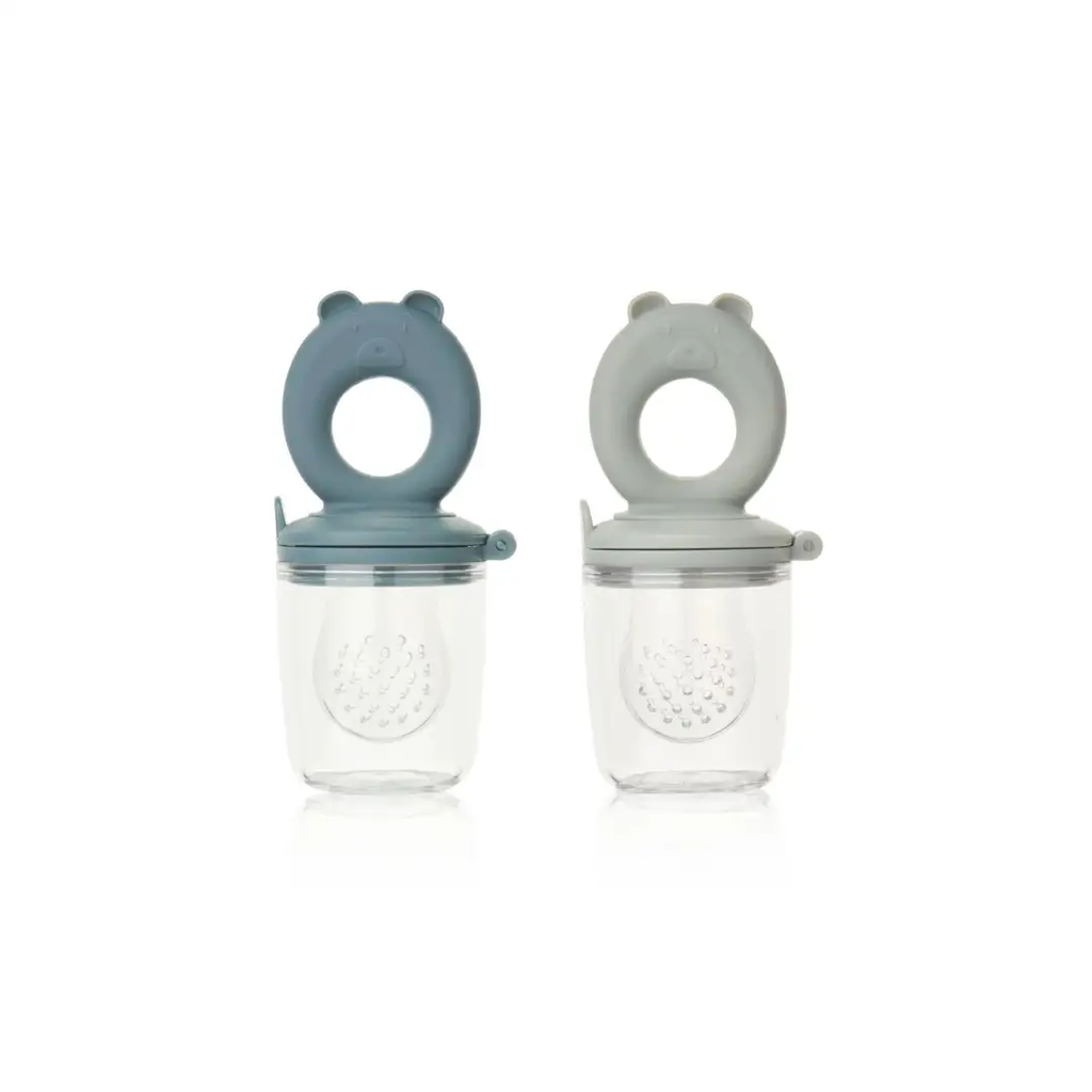 LIEWOOD Miranda teething sippy cups, whale blue and dove blue, 2-pack by Citron Grenadine