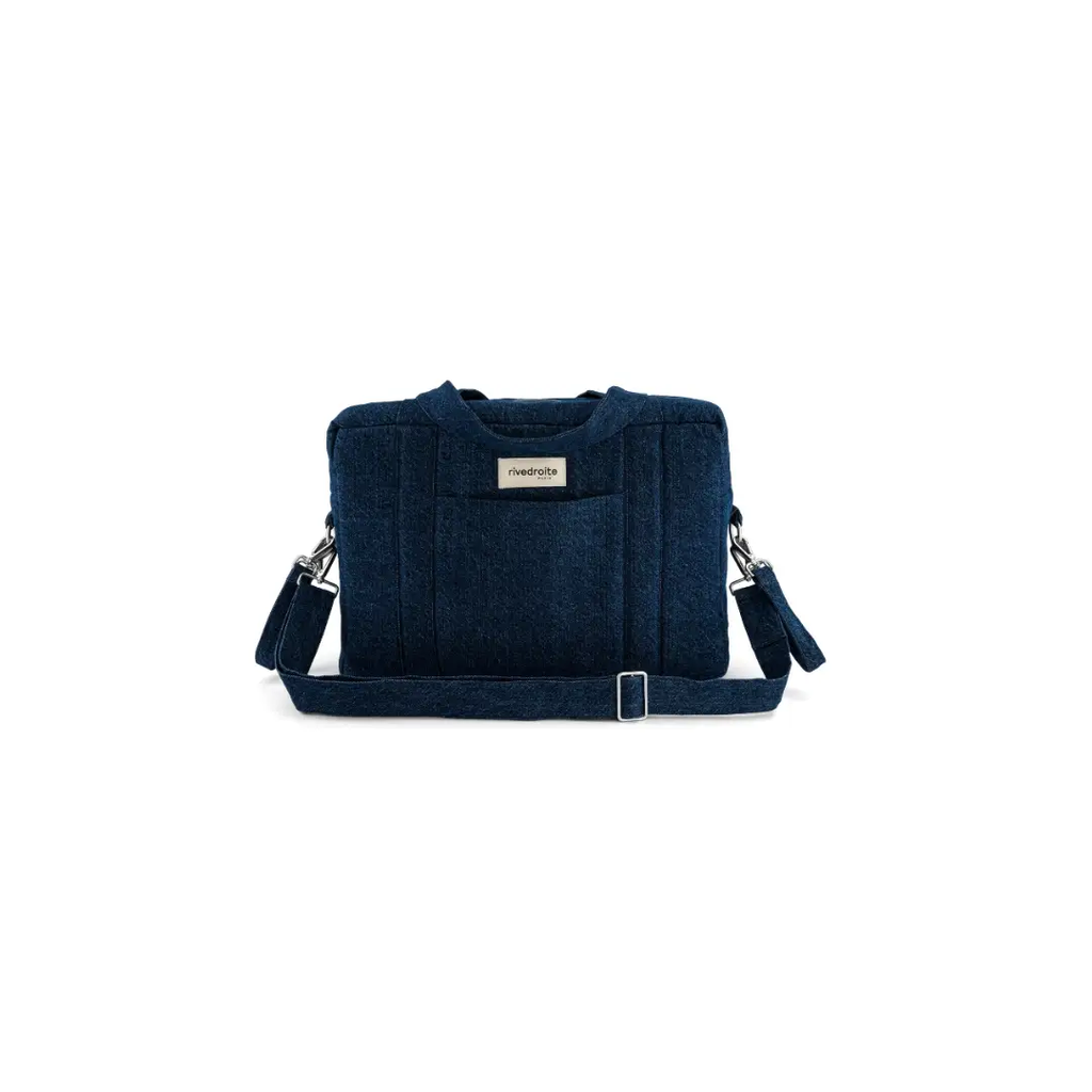 Rive Droite Darcy sac à langer en denim brut, diaper bag – Citron Grenadine