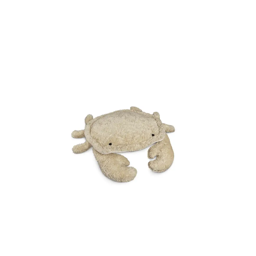 SENGER doudou bouillotte crabe en lin beige, peluche