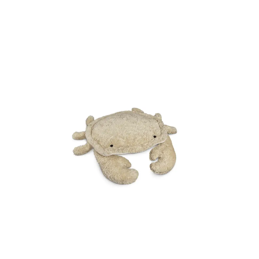 SENGER doudou bouillotte crabe en lin beige, peluche