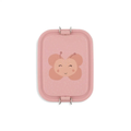 Trixie lunch box S Mrs Butterfly, pink with butterfly graphic and metal clasps