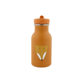 TRIXIE gourde 350 ml Mr Fox water bottle, orange with fox-face illustration.