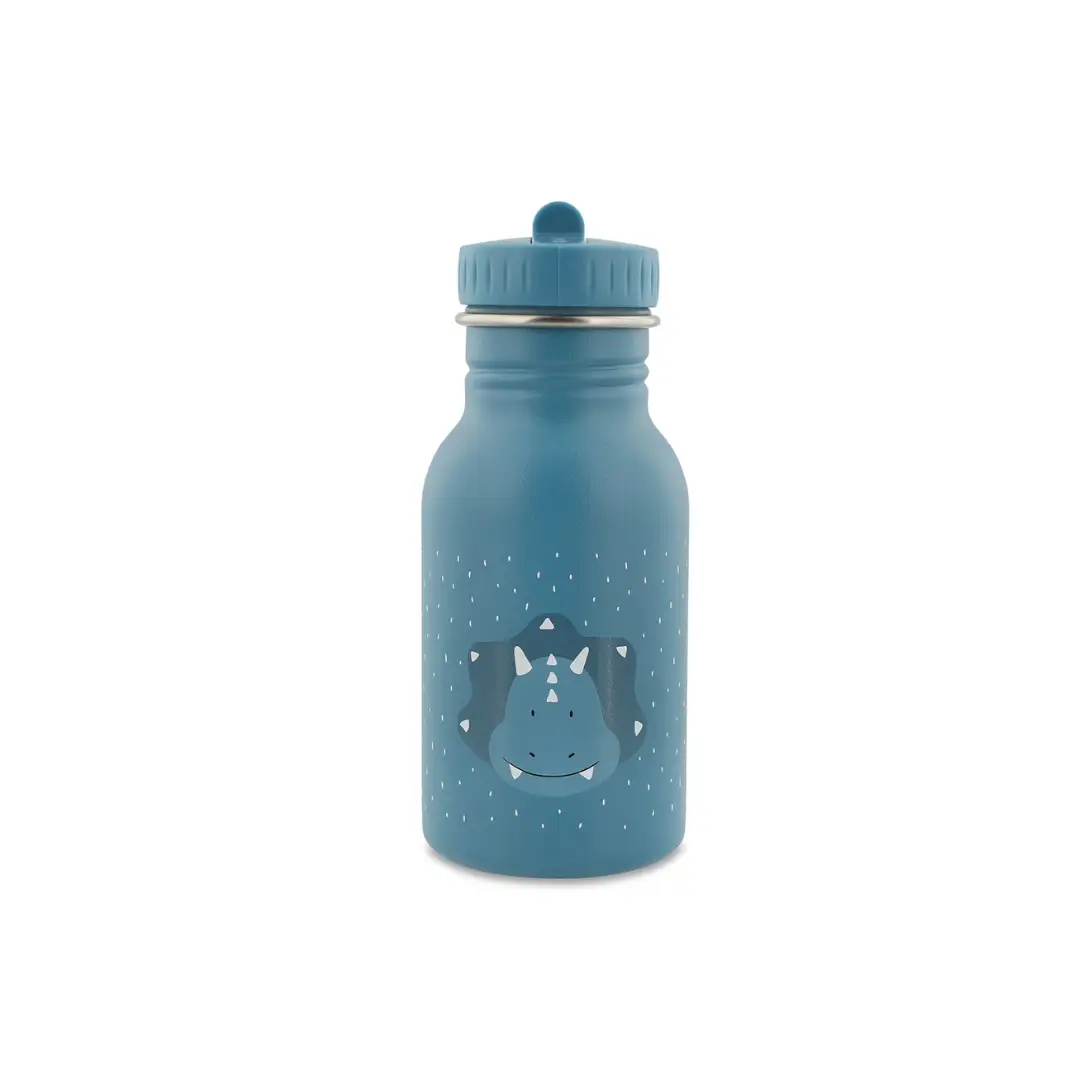 TRIXIE gourde 350 ml Mr Triceratops blue water bottle by Citron Grenadine
