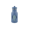 TRIXIE gourde 350 ml water bottle, blue with Mrs Elephant illustration by Citron Grenadine