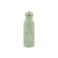 TRIXIE gourde 500 ml water bottle in sage green with a dragon illustration