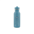 TRIXIE 500 ml gourde blue water bottle with Mr Triceratops illustration and white speckles