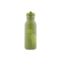 TRIXIE gourde 500ml canteen in olive green with Mr Dino dinosaur print by Citron Grenadine