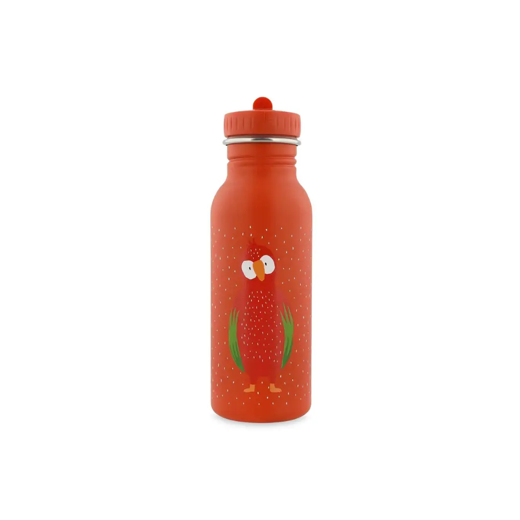 TRIXIE gourde 500ml Mr Parrot red canteen with cartoon parrot graphic