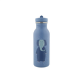 Gourde 500ml TRIXIE Mrs elephant by Citron Grenadine - blue bottle with elephant illustration