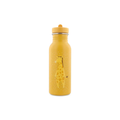 TRIXIE gourde 500 ml water bottle, Citron Grenadine, yellow with a cartoon giraffe illustration