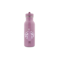 TRIXIE 500 ml gourde water bottle in pink with Mrs Peacock design by Citron Grenadine