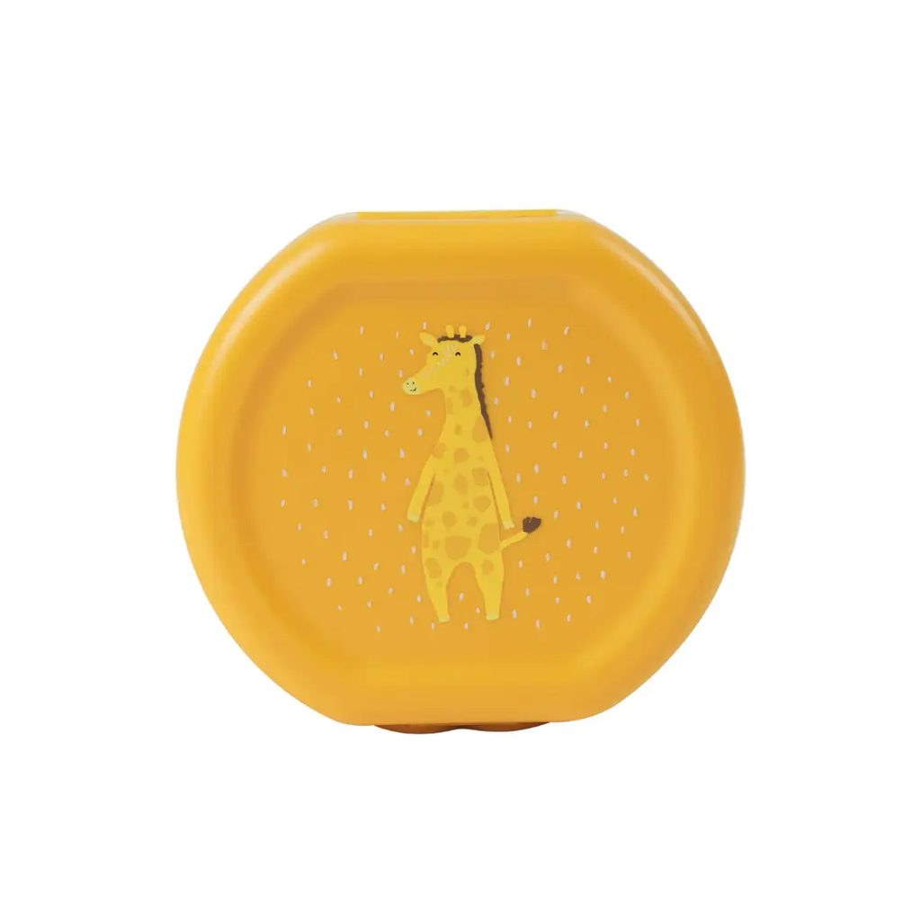 TRIXIE lunch boxes, set of 2, yellow giraffe design by Citron Grenadine.