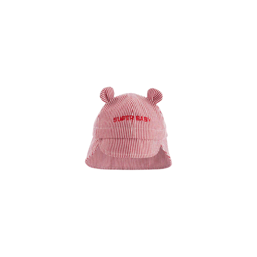 CHAMAYE chapeau super baby rayé rouge by Citron Grenadine
